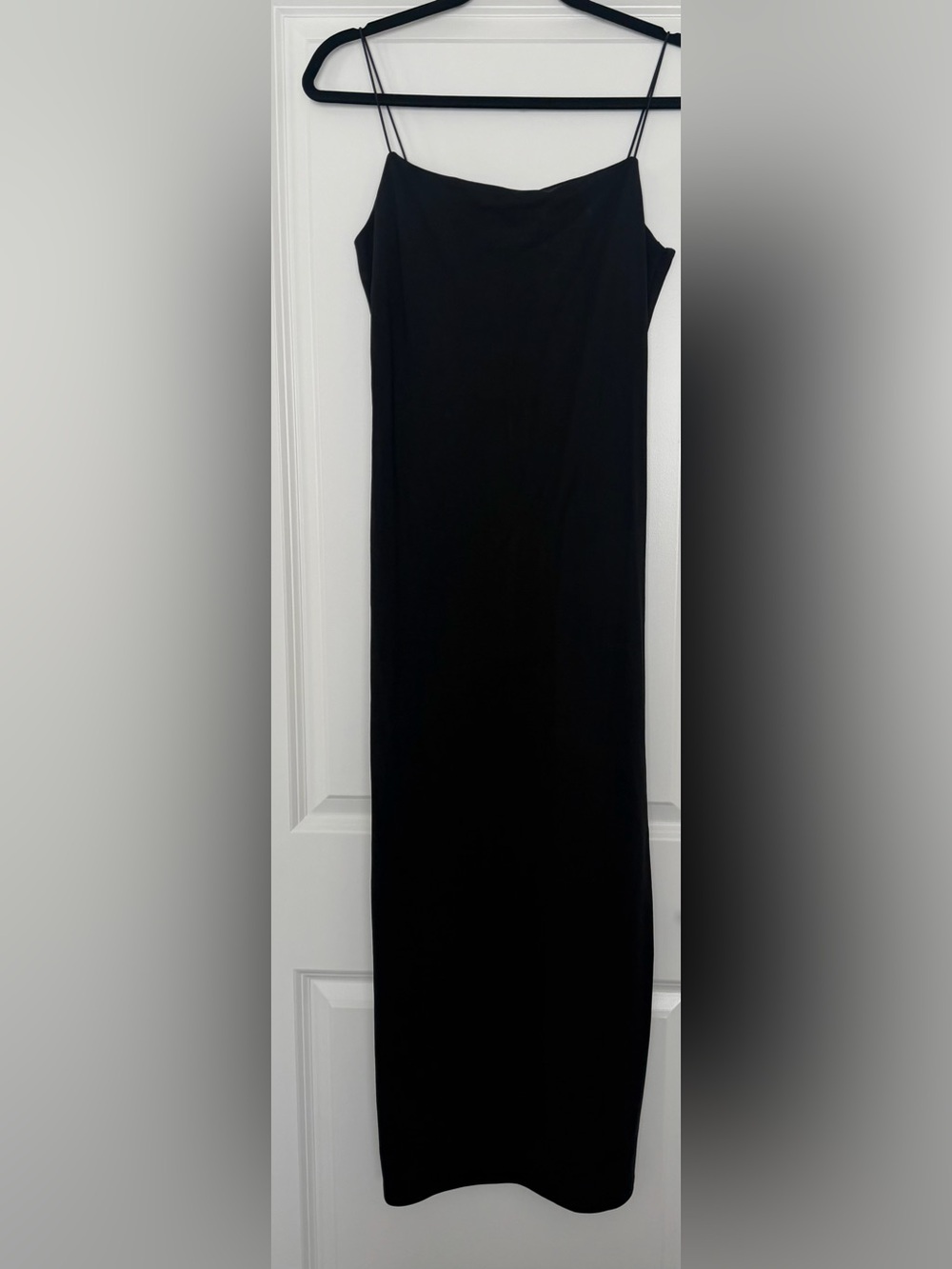 Zara Black Maxi Slip Skirt